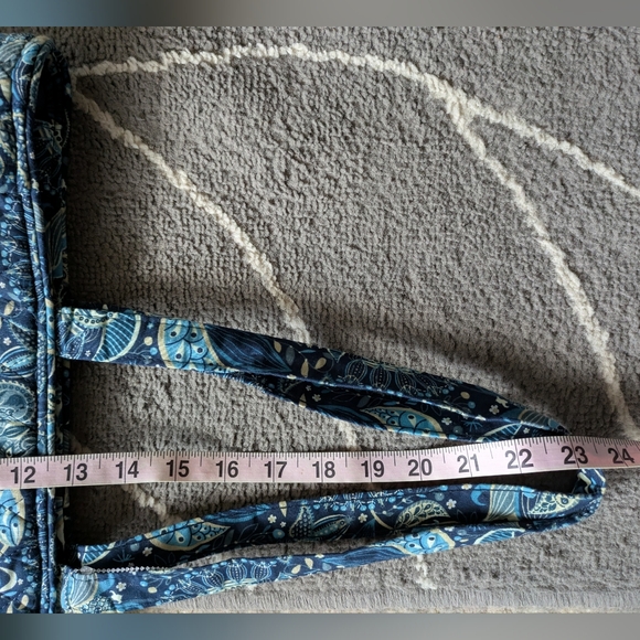 Blue Floral Paisley Quilted Mary Maxim Tote - Picture 12 of 14